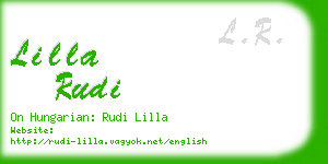 lilla rudi business card